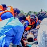 Sri Lankan Navy sailors take one of the injured Iranian sailors from IRIS Dena warship to hospital after their ship sank outside Sri Lanka’s territorial waters, in Galle, Sri Lanka, March 4, 2026. (AP)