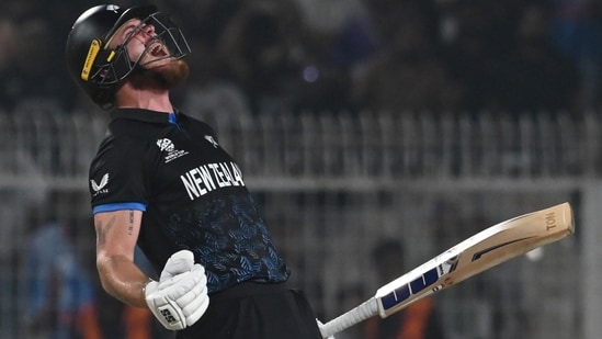Finn Allen smashed a 33-ball century against South Africa. (Hindustan Times)
