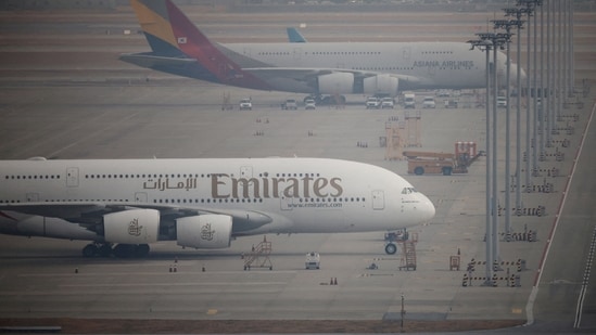 An Emirates flight returned to India after the sudden airport closure in Dubai. (REUTERS)