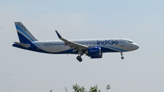 The aircraft eventually landed safely at approximately 10:35 pm. (Vipin Kumar/HT)
