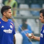 India’s captain Suryakumar Yadav, left, with head coach Gautam Gambhir. (PTI)