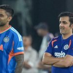 India’s captain Suryakumar Yadav and coach Gautam Gambhir at the Narendra Modi Stadium in Ahmedabad (PTI)
