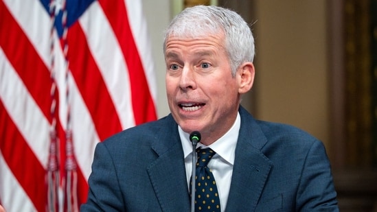 Chris Wright, US energy secretary, said that it wasn’t a policy change towards Russia. (Bloomberg File)