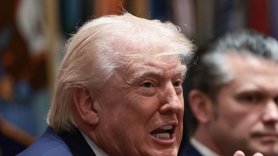 “Anybody would know they’re talking,” the US President said about negotiations with Iran. (REUTERS)