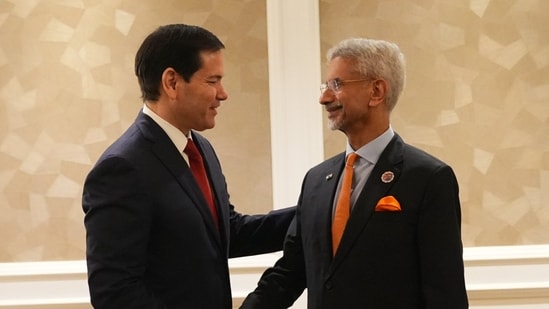 EAM Jaishankar and US State Secretary Marco Rubio met in Malaysia on the sidelines of the 48th ASEAN summit in Kuala Lumpur. (X/@DrSJaishankar)