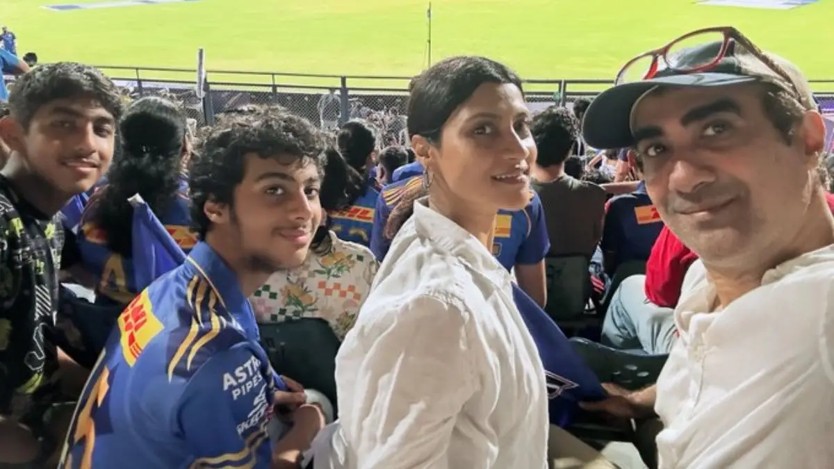 Exes Ranvir Shorey-Konkona Sen Sharma Reunite For MI vs KKR IPL 2026 Match | Photo