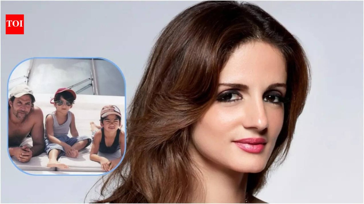 'You must write a book': Sussanne Khan reacts to Hrithik Roshan's emotional 'fatherhood' post for sons Hrehaan and Hridhaan | Hindi Movie News – The Times of India