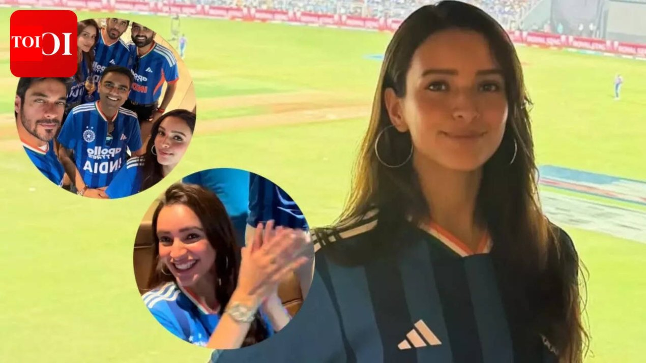 T20 world cup semi finals 2026: Triptii Dimri joins fans at Wankhede Stadium as India defeats England | – The Times of India