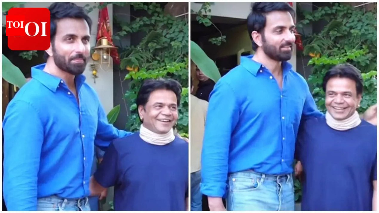 Rajpal Yadav visits Sonu Sood’s production house, shares warm hug in viral video; fans call it a ‘U-turn’ moment | Hindi Movie News – The Times of India