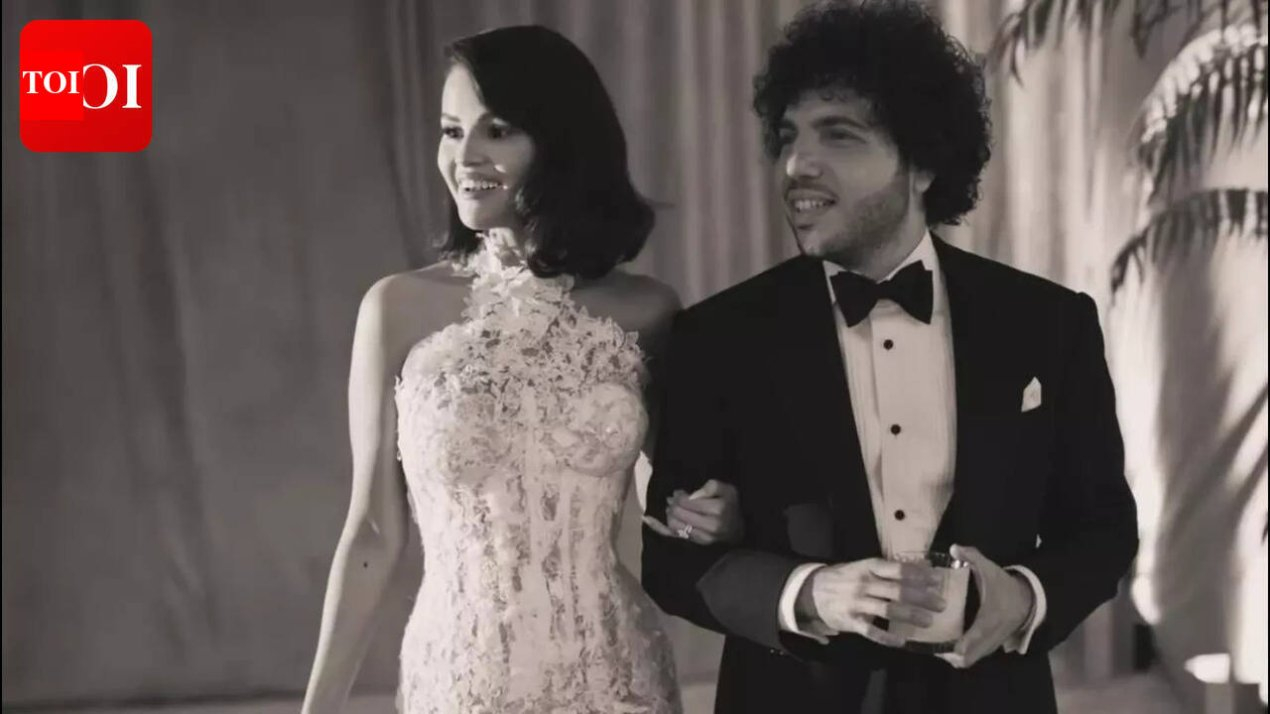 Selena Gomez shares UNSEEN wedding pics as she wishes husband Benny Blanco on his birthday | – The Times of India