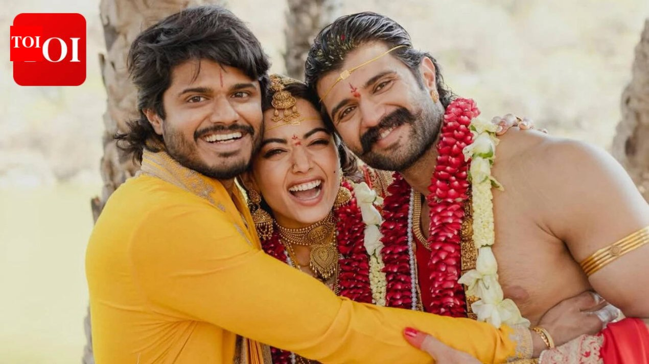 Anand Deverakonda's Joyful Dance with Vijay and Rashmika at Their Wedding Celebration | – The Times of India