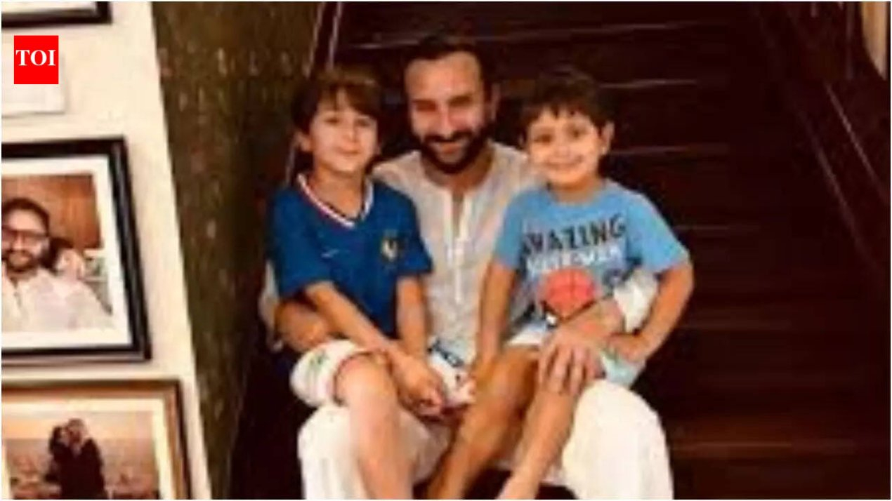 Saif Ali Khan reveals the answer he gave to Taimur’s adorable question of 'how long are you planning to do this for?' | Hindi Movie News – The Times of India