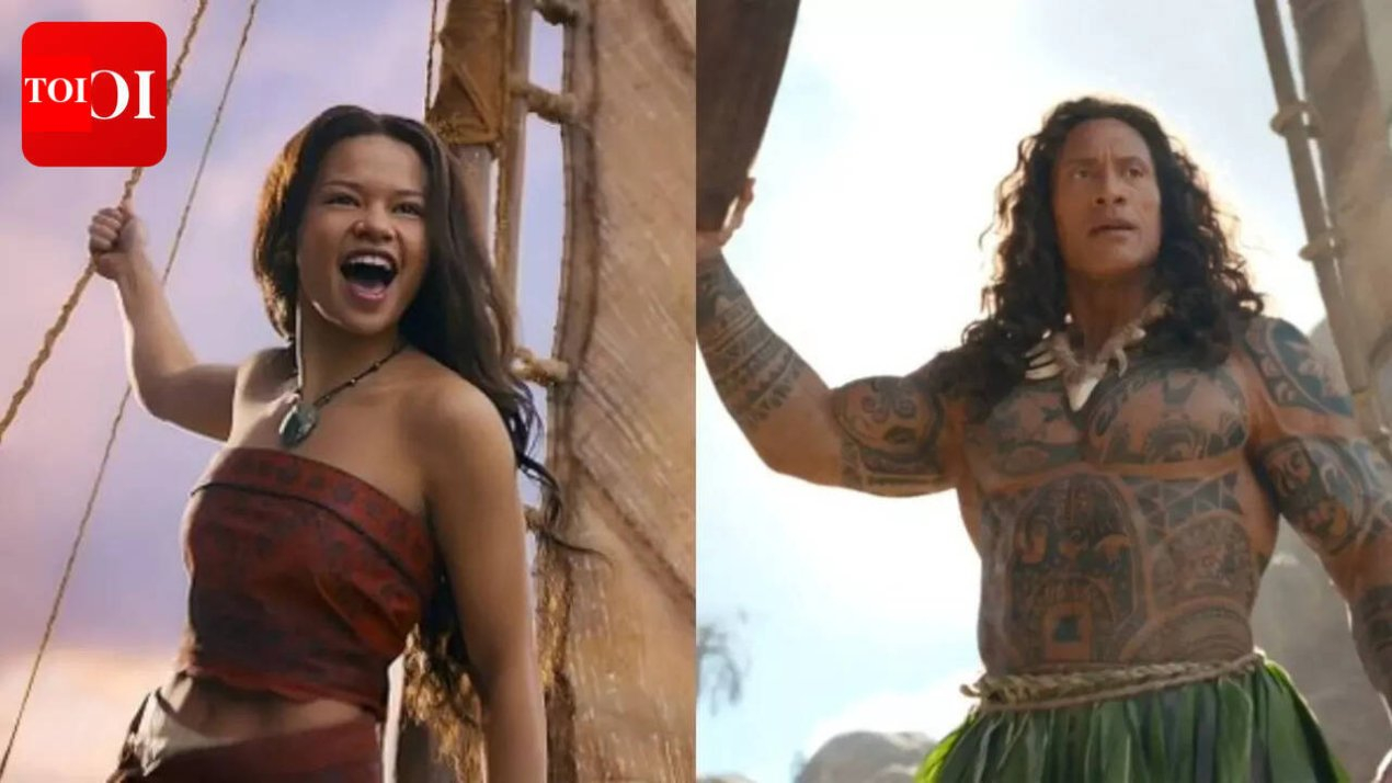 'Moana' Trailer: Catherine Laga'aia, Dwayne Johnson set sail with Heihei and Pua in live-action trailer; fans react to The Rock's Maui first-look | – The Times of India