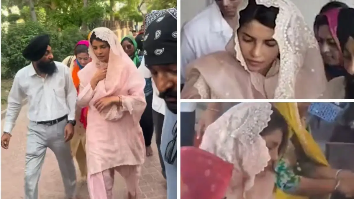 Viral Video: Priyanka Chopra Washes Dishes As Part Of Seva At Golden Temple On Mahavir Jayanti