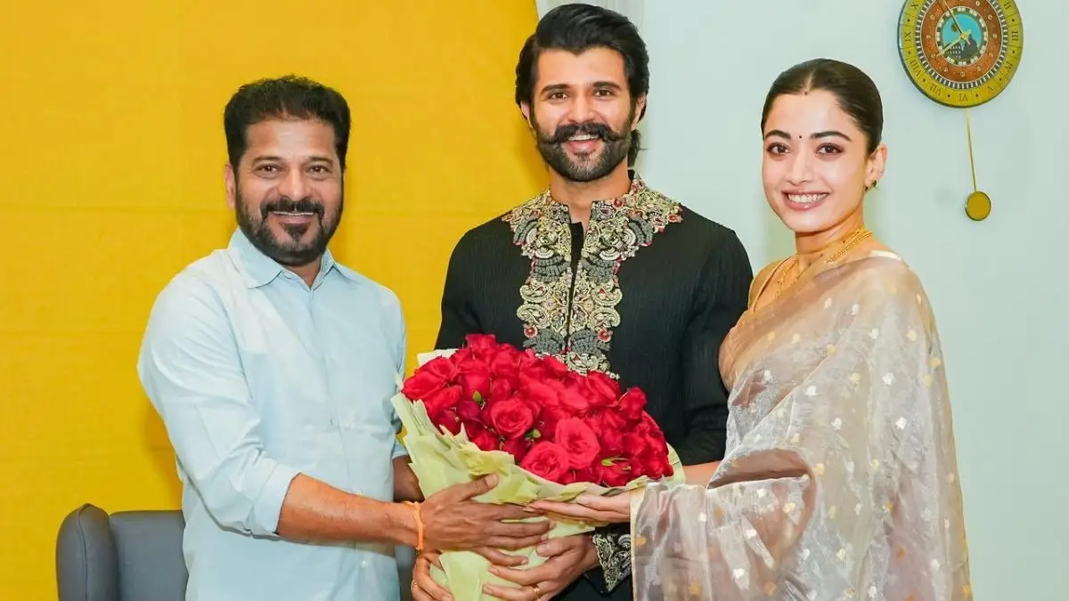 Photos | Telangana CM Revanth Reddy Visits Newlyweds Vijay Deverakonda-Rashmika Mandanna, Couple Expresses Gratitude