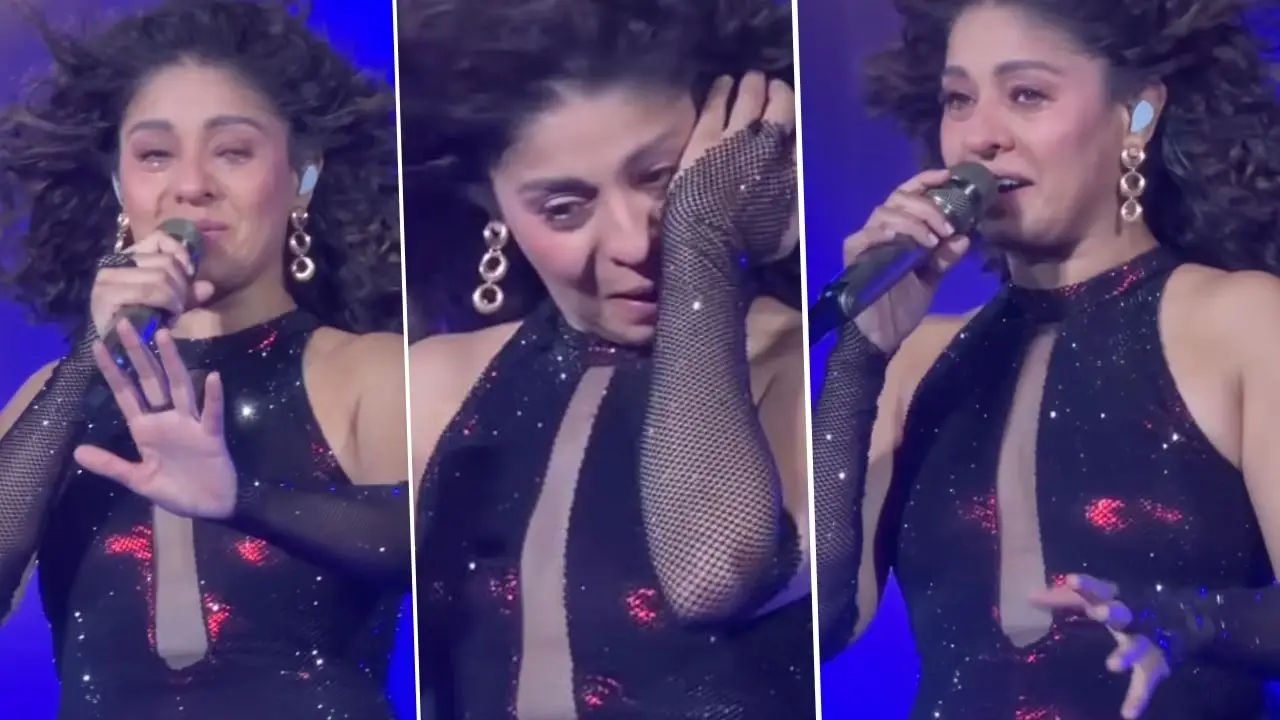 Sunidhi Chauhan Breaks Down In Tears During Lucknow Concert, Apologises To Fans For Performing With ‘Terrible Throat’