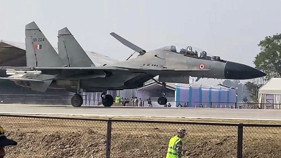 An Indian Air Force aircraft. (ANI Video Grab )
