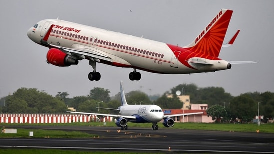 An Air India aircraft makes a ‘pan pan’ alert while enroute Bengaluru on Thursday. (REUTERS)