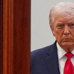 US President Donald Trump arrives from the Blue Room to speak about the Iran war from the Cross Hall of the White House on Wednesday, April 1, 2026, in Washington. (via REUTERS File)