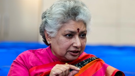 Justice B V Nagarathna during an award ceremony in New Delhi. (PTI Photo/Atul Yadav) (PTI)