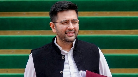 Aam Aadmi Party (AAP) MP Raghav Chadha said he has been “silenced, not defeated”. (PTI)
