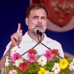 Congress leader Rahul Gandhi addresses a public meeting in support of party candidates ahead of the West Bengal Assembly elections, at Colachel in Kanniyakumari. (PTI)