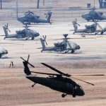 A US Army UH-60 Black Hawk helicopter seen here flying over a US military base in South Korea. (Yonhap/AFP photo for representation)