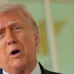 US President Donald Trump speaks with the media. (REUTERS)