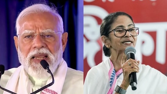 Political tensions rose in West Bengal as PM Modi criticized the TMC for lawlessness, while CM Banerjee urged voters to retaliate against alleged electoral roll deletions. (ANI/PTI)