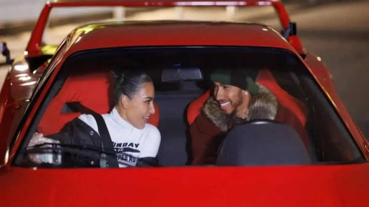 Watch: Kim Kardashian Has Her Passenger Princess Moment As Boyfriend Lewis Hamilton Tokyo Drifts With Her At F1 Japanese Grand Prix