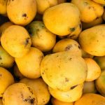 A ripe mango should have a sweet, fruity aroma. A chemical or unusual smell is a warning sign.