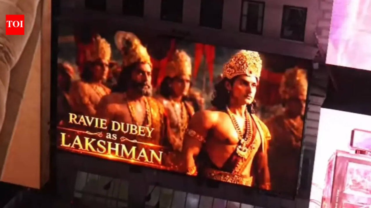 Ranbir Kapoor's 'Ramayana': Ravi Dubey overwhelmed by seeing himself as Laxman on Times Square Billboard | – The Times of India