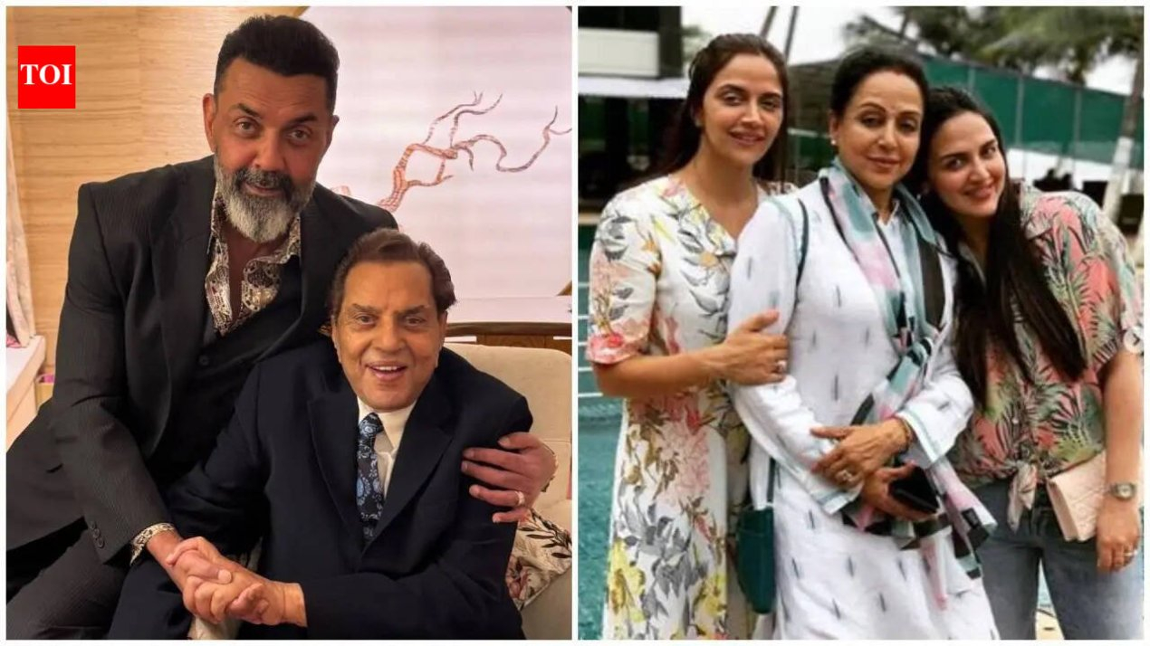 Bobby Deol recalls Dharmendra’s struggle with alcohol; says his loss brought him closer to Esha Deol and Ahana Deol | – The Times of India