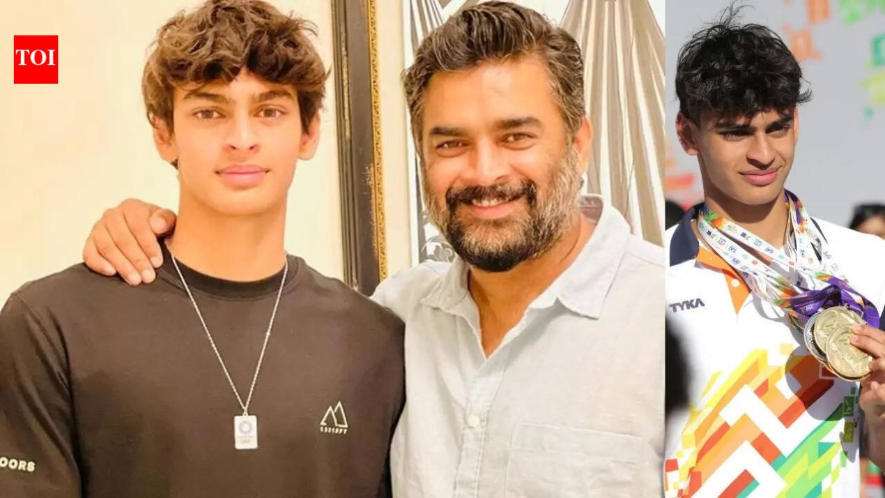 R Madhavan: 'You can't be seen with your shirt off, sleeping in any bed,' R Madhavan warned his son Vedaant about the responsibilities which come with fame | Hindi Movie News – The Times of India