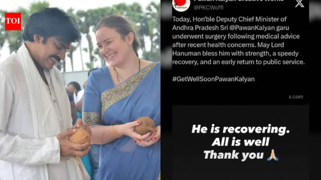 Pawan Kalyan surgery update: Anna Konidela says 'He is recovering'; 'Ustaad Bhagat Singh' actor advised rest | Telugu Movie News – The Times of India