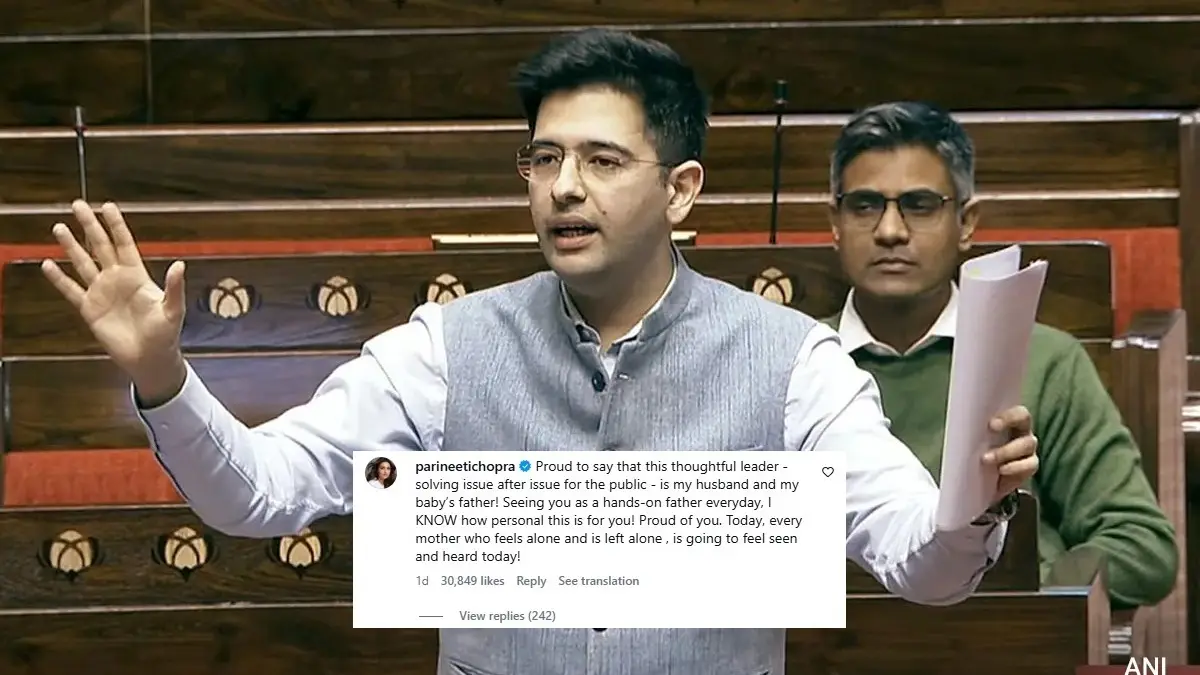 ‘Nibba-Nibbi’ Parineeti Chopra-Raghav Chadha Trolled For PDA Over Politician’s Demand For Paternity Leave In Parliament