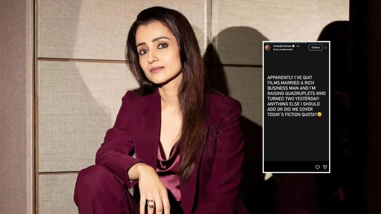 Trisha Krishnan Silences Rumours Surrounding Her Personal Life Amid Vijay Link Up: Apparently, I’ve Quit Films, Married Rich Businessman&hellip;