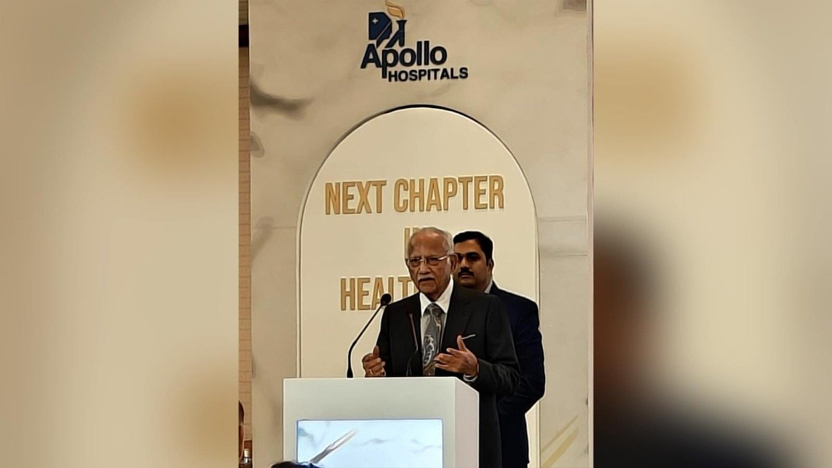 Apollo founder and chairman Dr C Pratap Reddy announcing the launch of the initiative ‘Always Open, Always Here’