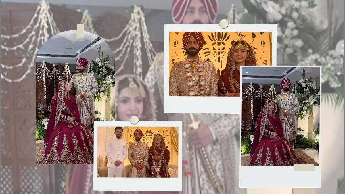 Charlie Chauhan Ties The Knot With KKR All-Rounder Ramandeep Singh In Intimate Ceremony | Photos Go Viral