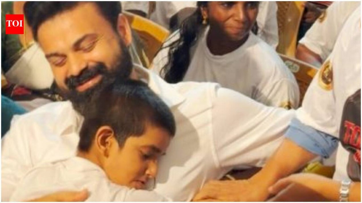 Kunchacko Boban wins hearts; young fan hugs and kisses the 'Unmadham' actor
