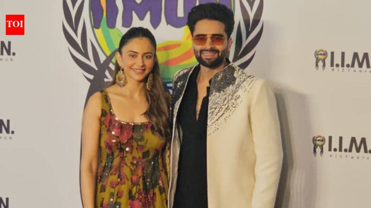 'Ramayana' star Rakul Preet Singh looks regal in Rs 75,000 mustard floral anarkali as she attends event with Jackky Bhagnani