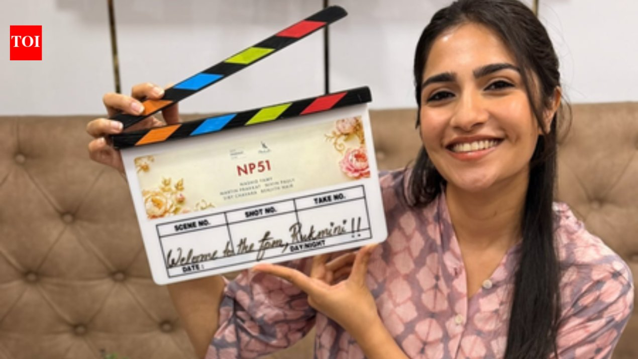 'Toxic' actor Rukmini Vasanth announces next Malayalam film with Nivin Pauly; shares first look at untitled &lsquo;NP51&rsquo;