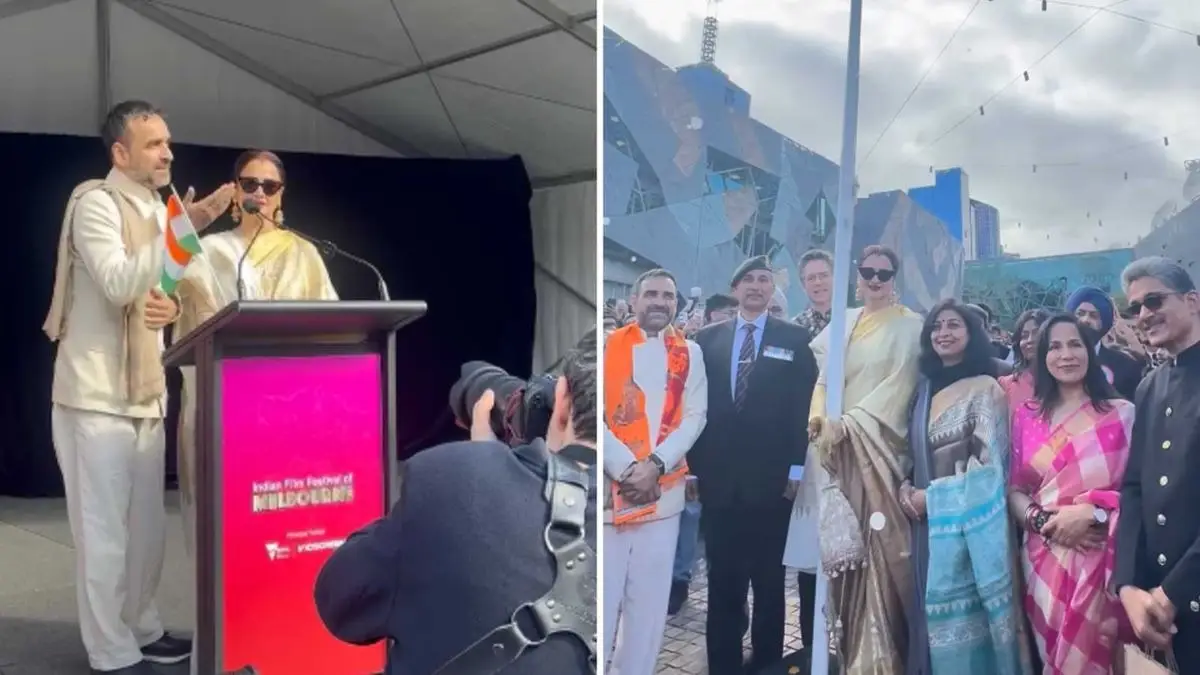 Independence Day 2026: Rekha And Pankaj Tripathi Hoist Tricolour In Melbourne, Diaspora Sing National Anthem