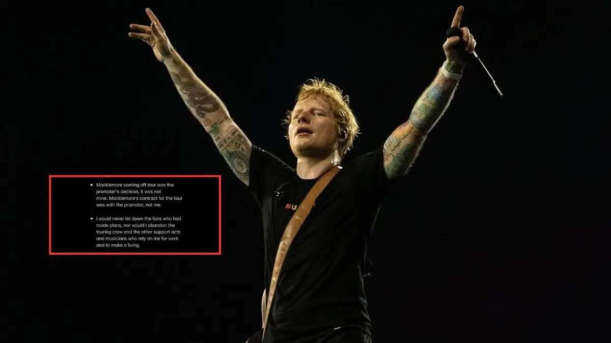 Ed Sheeran Addresses Macklemore’s Controversial Exit, Clarifies ‘Promoter&rsquo;s Decided’ To Remove Rapper