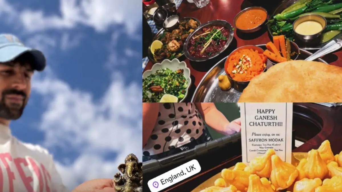 Ganesh Chaturthi 2026: Kartik Aaryan Celebrates In UK With Modak, Chole Bhature