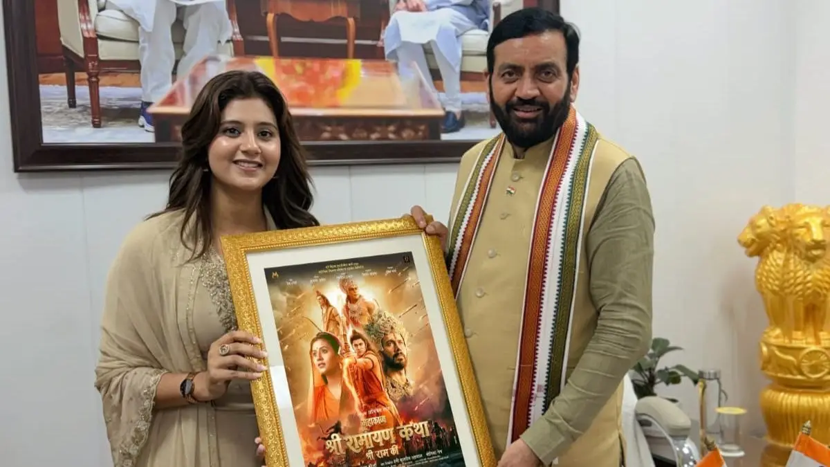 Mahakavya Shri Ramayan Katha: Amid Massive Backlash, New Poster Of Anjali Arora-Dev Sharma Starrer Unveiled In Chandigarh